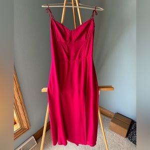 Reformation Juliette Dress - Raspberry